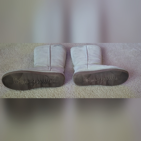 Size 10 Bearpaw Evangeline Silver Gray Suede Lined Women's Boots - Picture 7 of 9